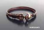 Anchor Leather Bracelet