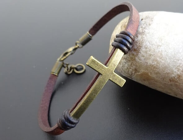 Christian Leather Bracelet