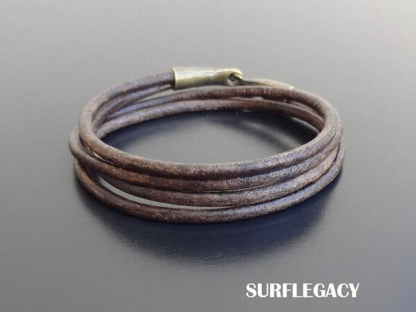 mens leather wrap bracelet