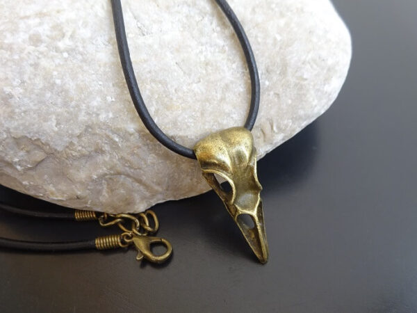 Raven Skull Necklace