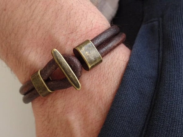 Masculine Leather Bracelet