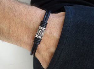 viking bracelet with rune