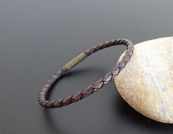 Unisex Braided Leather Bracelet