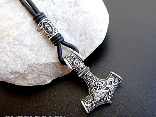 mjolnir necklace with rune
