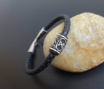 viking BRACELET BRAIDED SILVER WITH RUNE 5 website