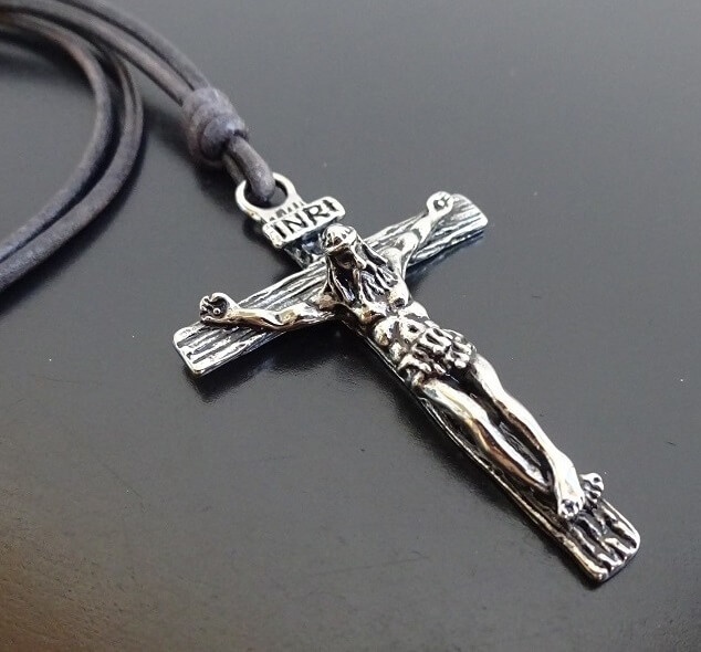 stainless steel mens cross necklace stainless steel mens cross necklace