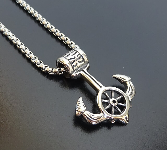 Sterling anchor pendant stainless steel anchor pendant