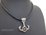 stainless steel anchor on leather instagram