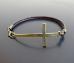 sideways cross bracelet