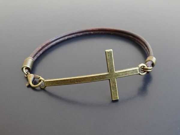 Mens cross bracelet