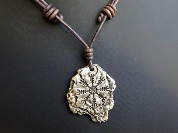 helm of awe charm necklace on slip knot 7A