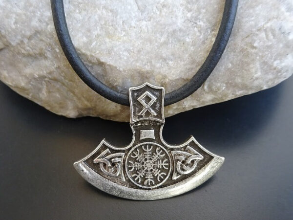 Viking Necklace Helm of Awe and Vegvisir