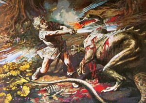 Sigurd against Fafnir