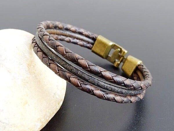 Leather bracelet for men