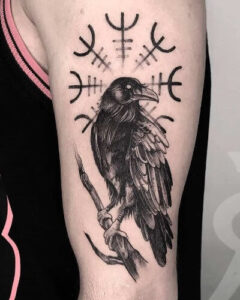norse tattoos raven