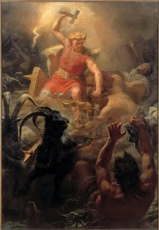 thor with mjolnir