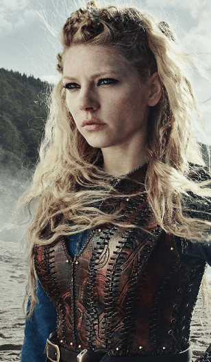 woman with long blond hair and viking braids
