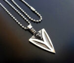 Wolf Arrowhead Pendant