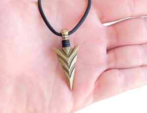 Bronze Arrowhead Necklace