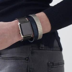 bangle bracelets stacked wih apple watch