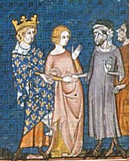 14th C. depiction of King Charles