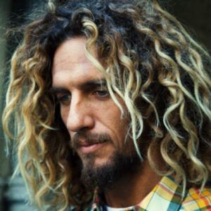 Curly Surfer Hair With Beard