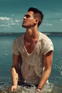 man with Perfect Sun-Kissed Glow