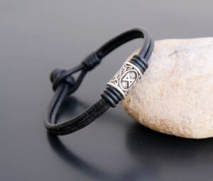 NORSE RUNE LEATHER BRACELET