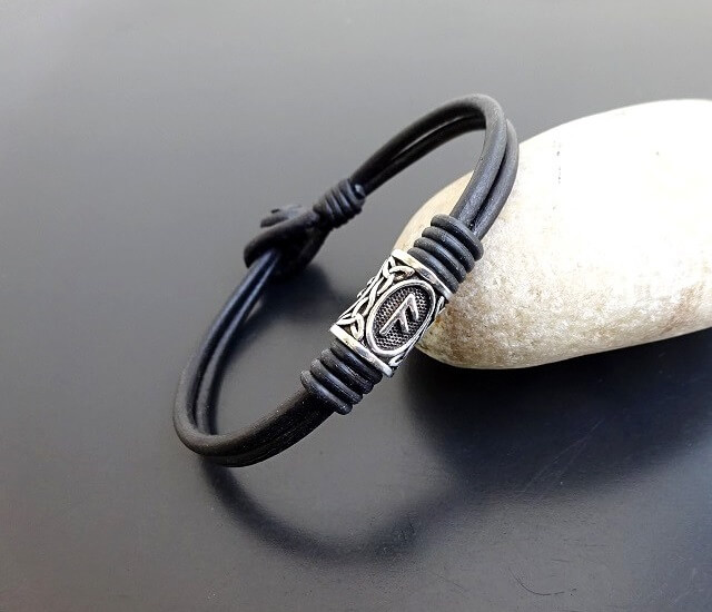 Norse Rune Leather Bracelet Norse Rune Leather Bracelet