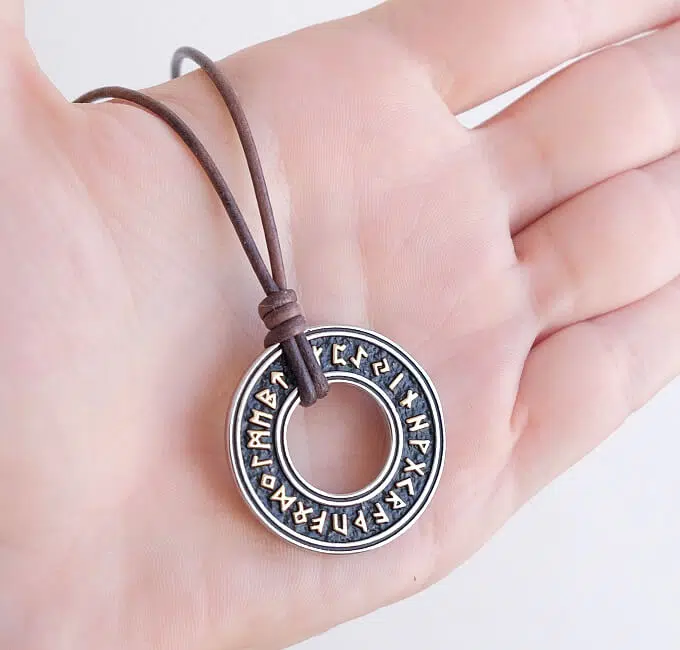 rune jewelry pendant