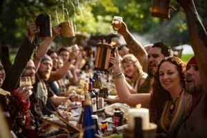 viking wedding after cerimony feasting