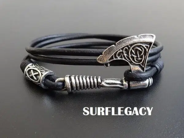 Axe Bracelet with Norse Rune - PERUN AXE