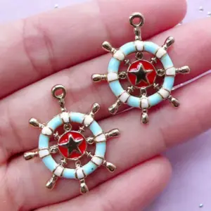 ENAMEL AND RESIN NAUTICAL JEWELRY