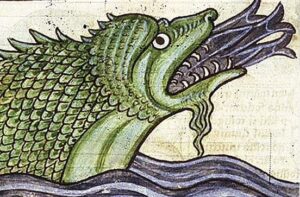 Hafgufa in medieval manuscript