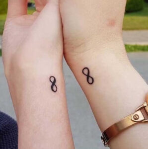 infinity tattoos on wrist