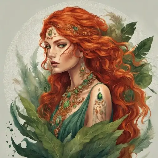 seidr Seeress with red hair